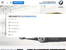 Tablet Screenshot of lloydnewcastlebmw.co.uk